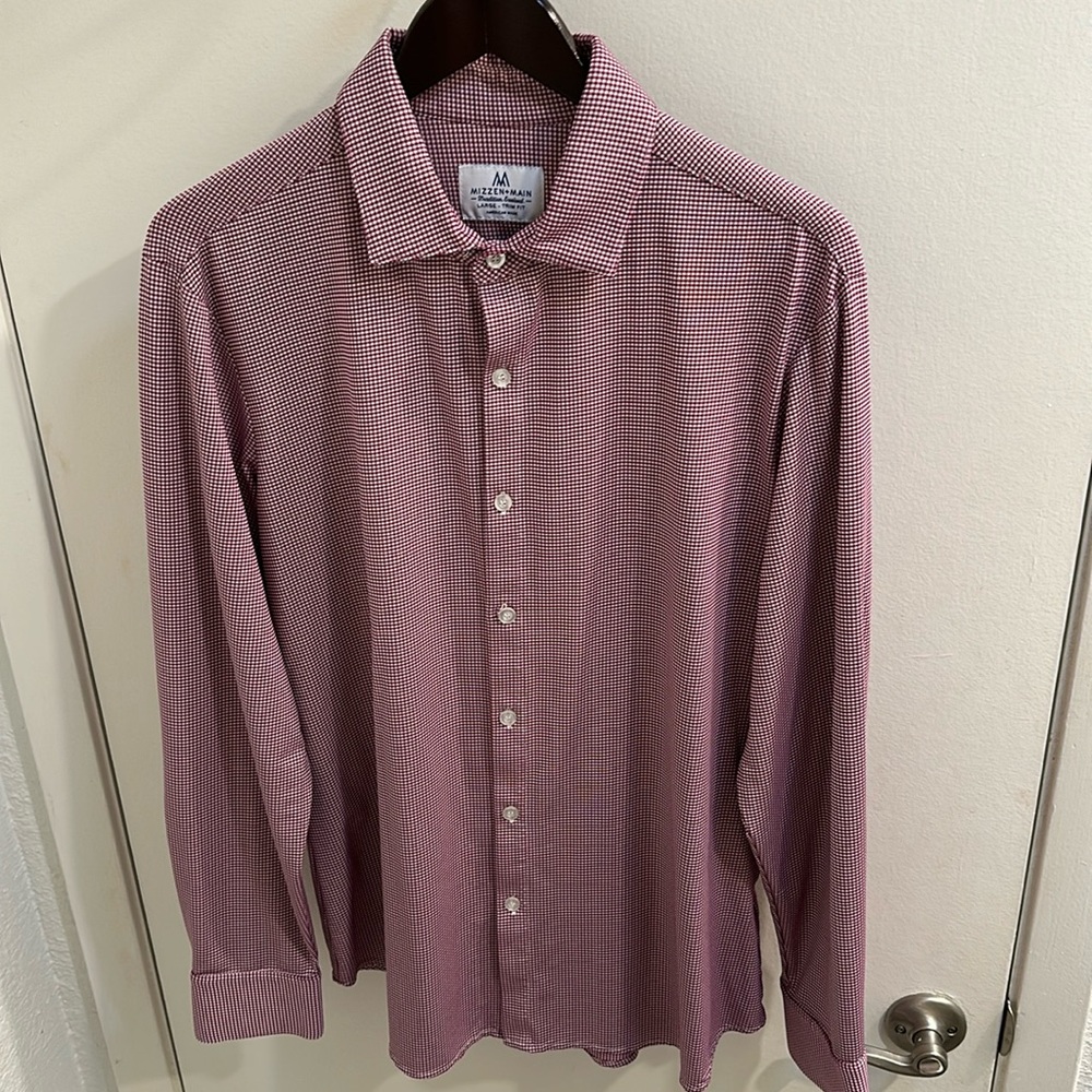 Mizzen main men’s button down size L trim fit